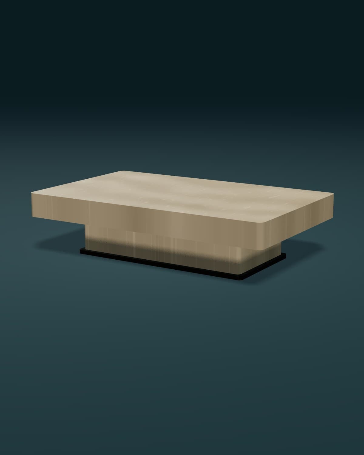 NARVEQ 02 Skulpturaler Couchtisch – Ansicht 1